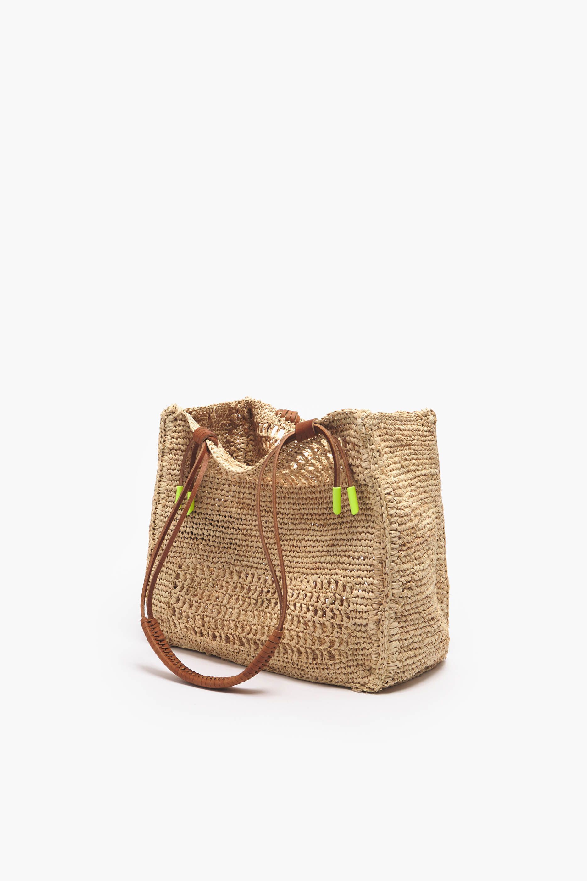 Bolso rafia natural deals