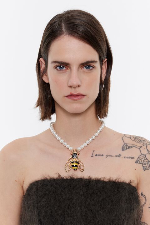 Collar perlas abeja Collar perlas abeja