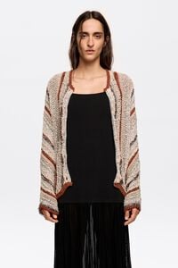 C&aacute;rdigan rayas arena