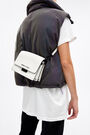 Bolso solapa M piel blanco Bolso solapa M piel blanco