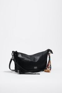 Bolso Trapecio mediano piel negro