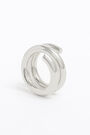 Anillo ancho espiral plateado Anillo ancho espiral plateado