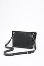 Bolso bandolera trapecio M piel negro Bolso bandolera trapecio M piel negro