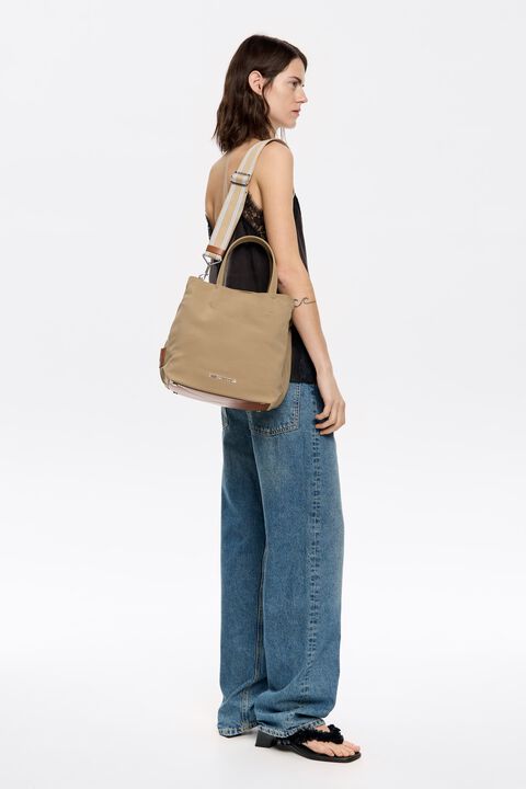 Bolso Chihuahua grande gabardina camel Bolso Chihuahua grande gabardina camel