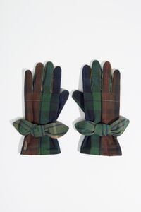 Guantes patchwork cuadros algod&oacute;n