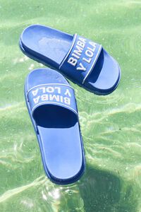 Chancla plataforma azul