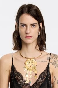 Collar sol y luna dorado Collar sol y luna dorado