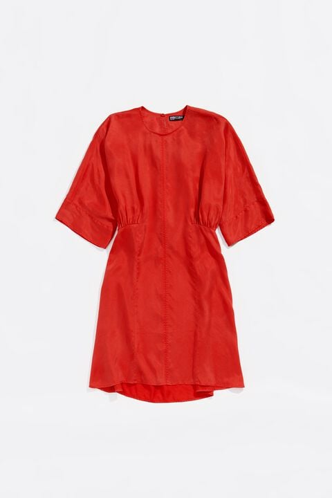 Vestido ajustado vuelo rojo Vestido ajustado vuelo rojo