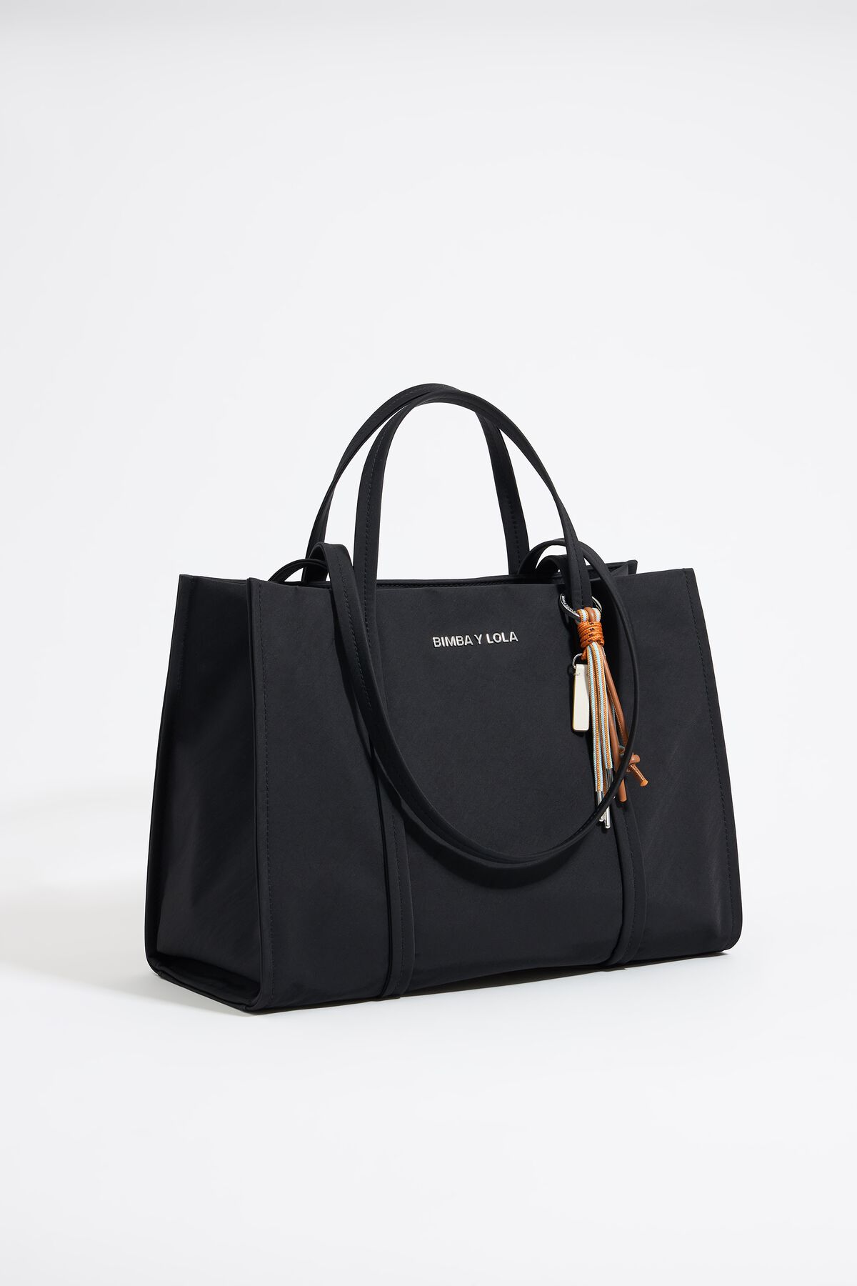 Black Bandolera Bolsos Bimba Y Lola Outlet Nylon Bucket Bag