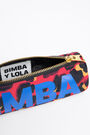 Estuche cilíndrico M nylon leopardo rojo Estuche cilíndrico M nylon leopardo rojo