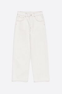 WIDE LEG - Vaquero blanco