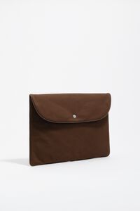 Funda port&aacute;til 13,5" gabardina encerada caqui oscuro