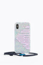 Funda iPhone X confeti lila Funda iPhone X confeti lila