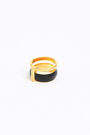 Anillo ancho dos bandas esmaltadas Anillo ancho dos bandas esmaltadas