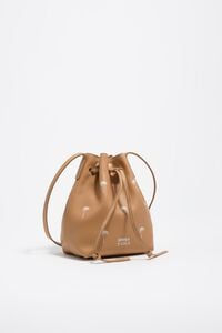 Bolso bucket peque&ntilde;o piel avellana