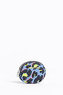 Monedero ovalado nylon leopardo azul Monedero ovalado nylon leopardo azul