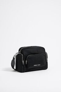 Bolso bandolera Pocket mediano nylon negro