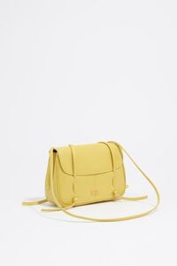 Bolso de solapa mini piel amarillo