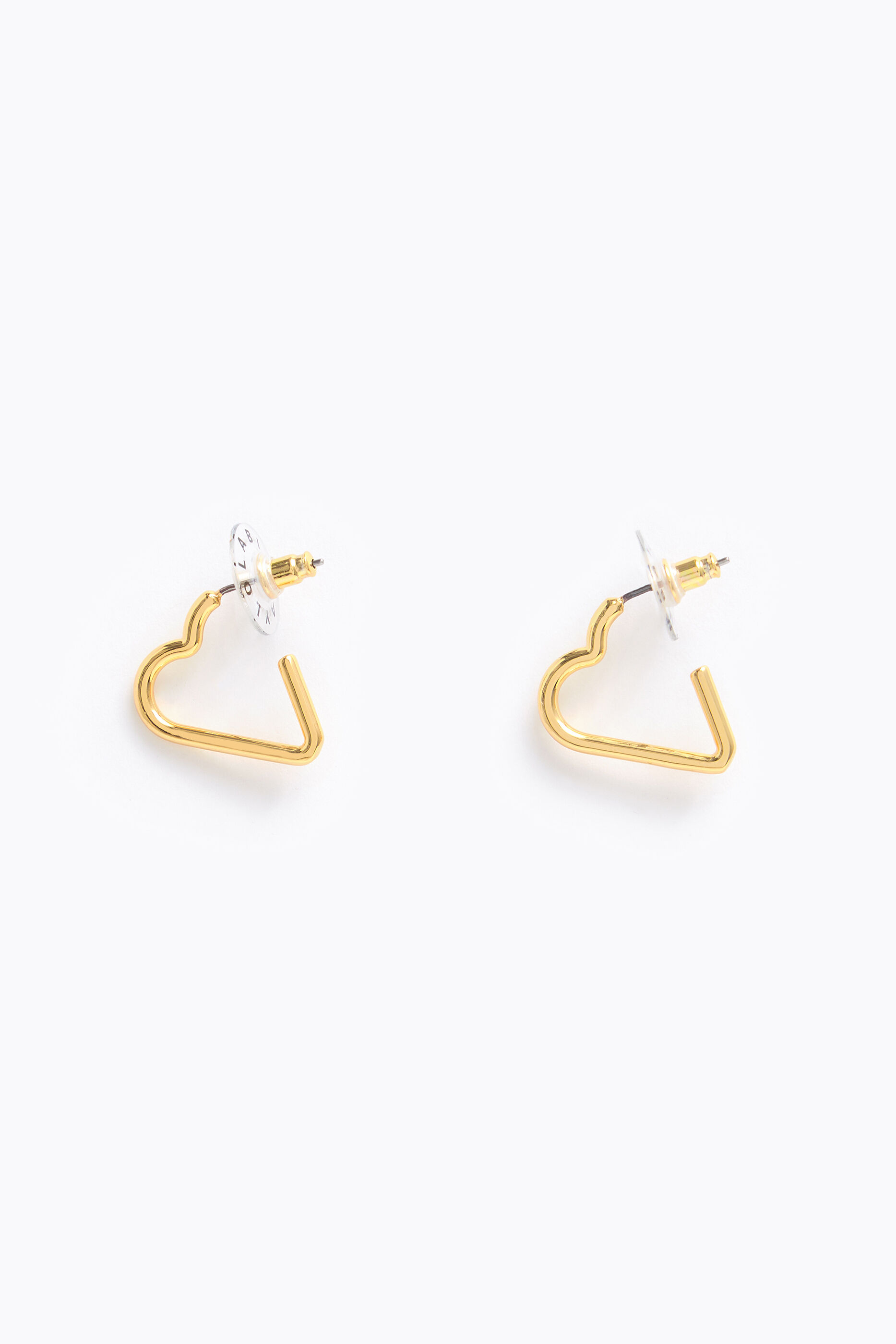 Pendientes dorados corazón