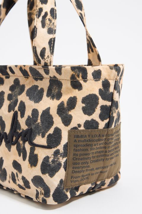 Minibolso nylon Leopard natural Minibolso nylon Leopard natural