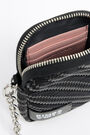 Minibolso móvil trenzado negro Minibolso móvil trenzado negro
