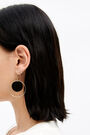 Pendientes aro placa negra Pendientes aro placa negra