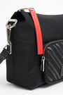 Bolso bandolera rectangular L nylon negro Bolso bandolera rectangular L nylon negro