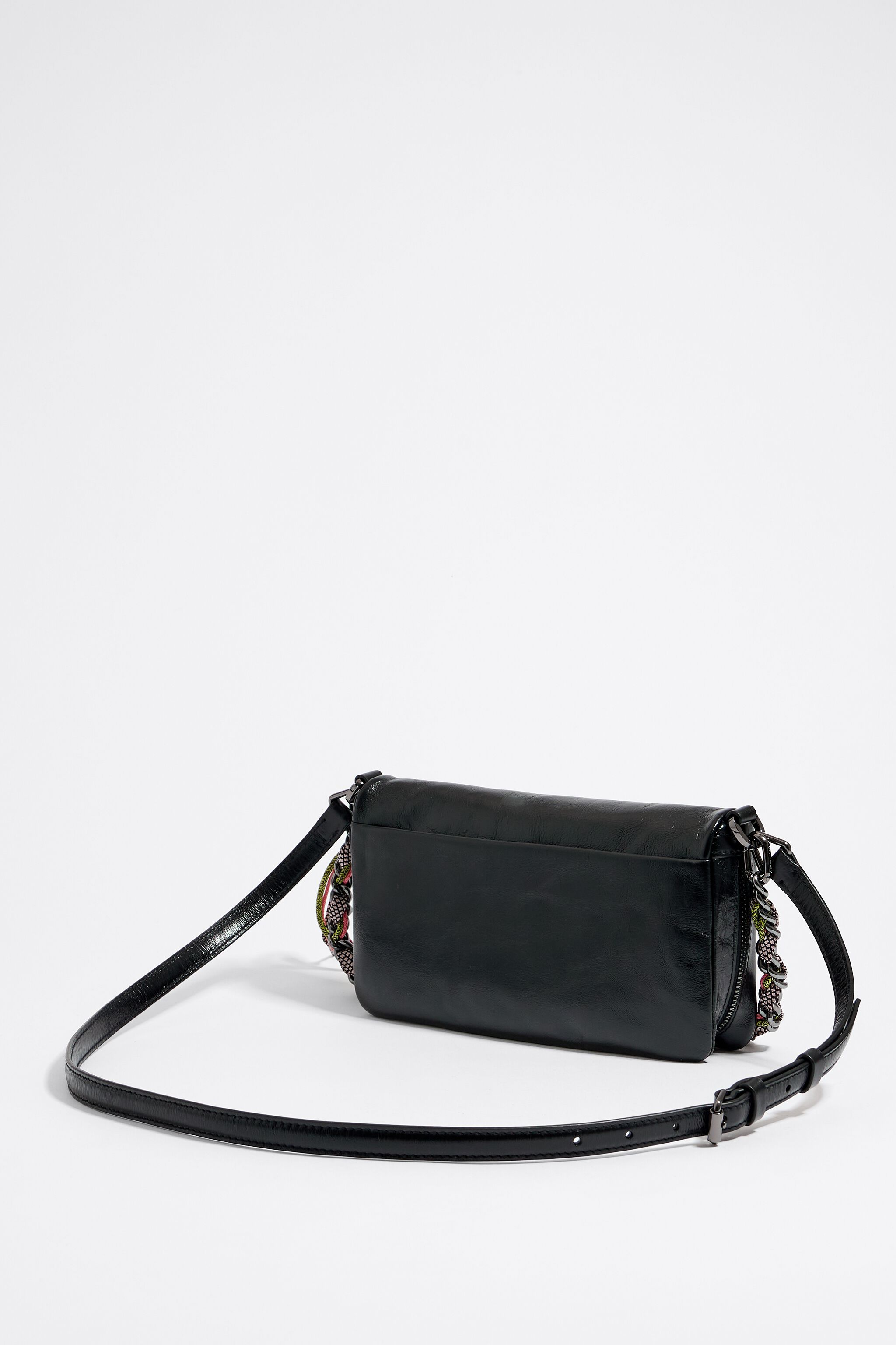 Bolso negro piel bandolera on sale