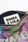 Bolso cilíndrico malla iridiscente Bolso cilíndrico malla iridiscente