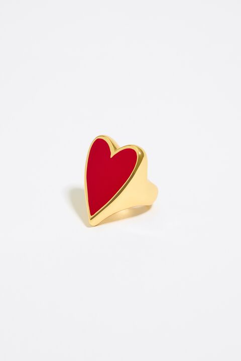 Anillo corazón rojo Anillo corazón rojo