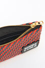 Monedero plano M trenzado rojo Monedero plano M trenzado rojo