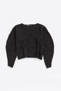 Jersey costuras multicolor negro