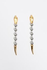 Pendientes serpiente bicolor