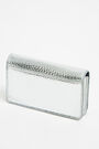Cartera solapa brillante plata Cartera solapa brillante plata