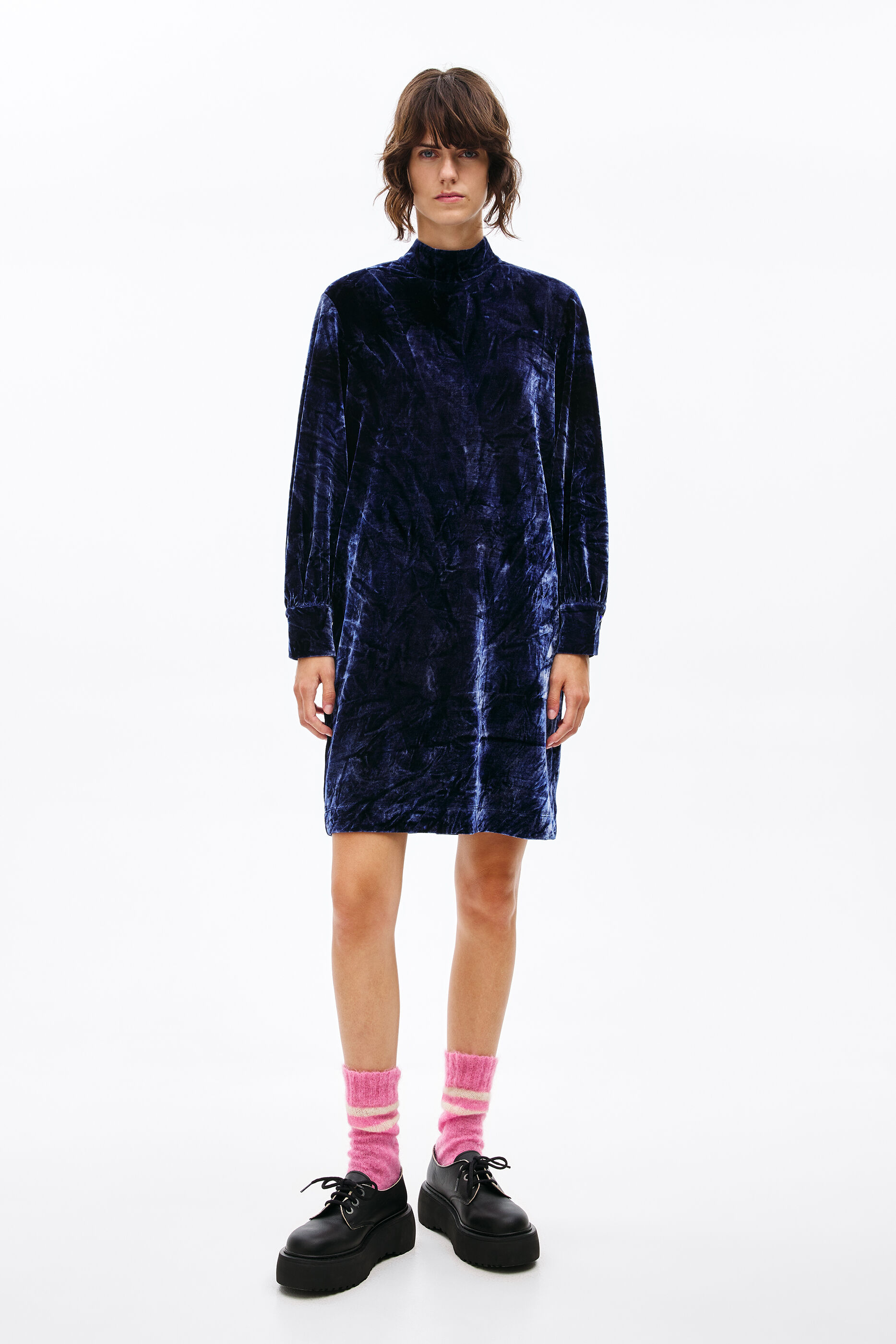 Vestido Terciopelo Azul Azul Real Mujer | Vestidos Bimba Y Lola » Asia Inn  Travel