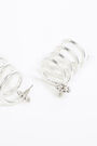 Pendientes espiral plateados Pendientes espiral plateados