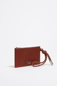 Monedero piel casta&ntilde;a