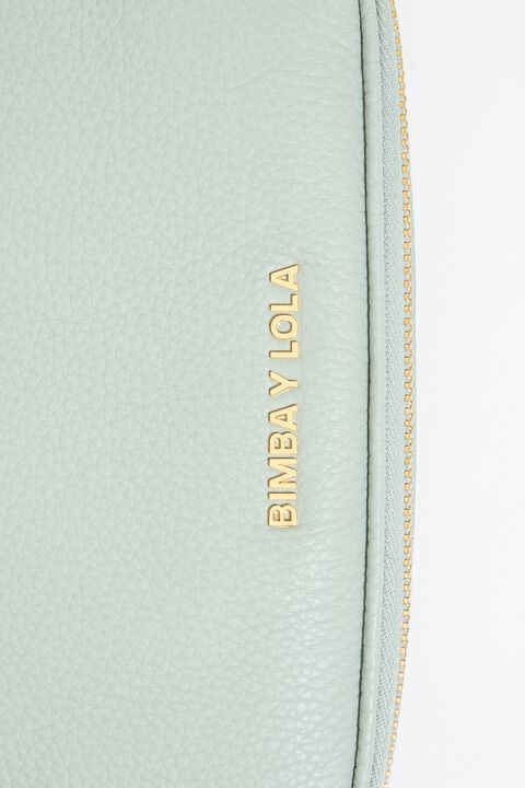 Bolso bandolera mini piel verde pastel Bolso bandolera mini piel verde pastel