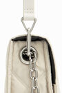 Bolso bandolera acolchado nylon marfil Bolso bandolera acolchado nylon marfil
