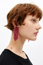 Pendientes largos fucsia Pendientes largos fucsia