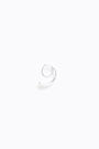Pendiente aro espiral plateado Pendiente aro espiral plateado