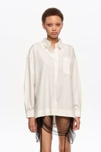 Camisa algod&oacute;n marfil