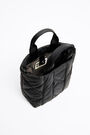 Bolso shopper M acolchado nylon negro Bolso shopper M acolchado nylon negro