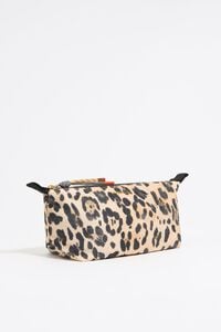 Neceser Trapecio mediano nylon print Leopard natural Neceser Trapecio mediano nylon print Leopard natural