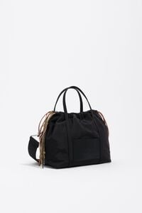 Bolso bandolera peque&ntilde;o nylon negro