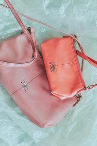 Bolso bandolera mini piel rosa