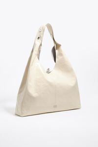 Bolso Paper Bikini maxi piel brillo marfil