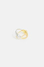 Anillo bicolor cruzado Anillo bicolor cruzado