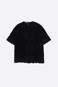 Camisa bordados negra