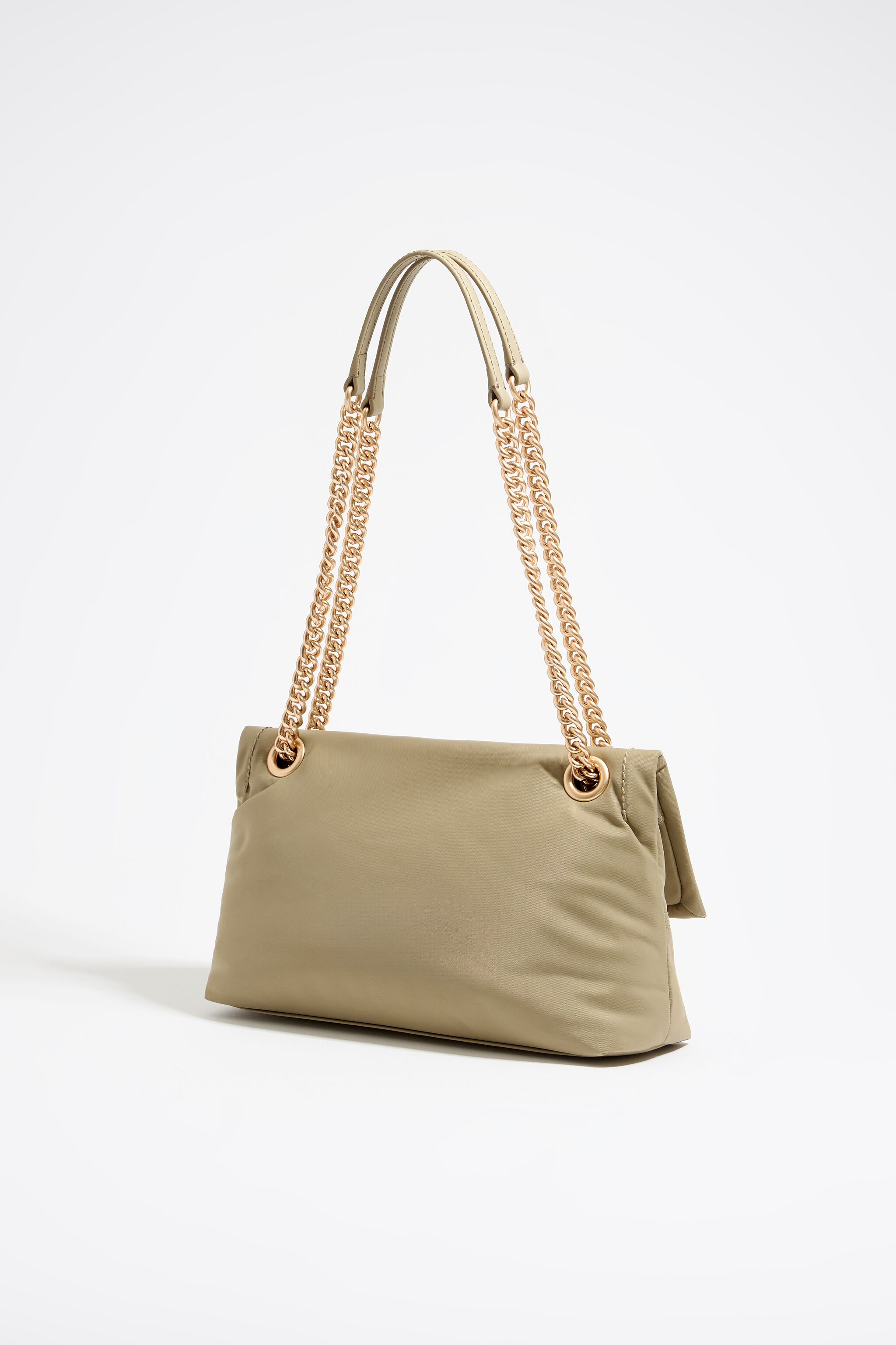 Bolso solapa pequeno caqui claro